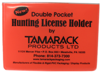 Image result for red plastic hunting license holder